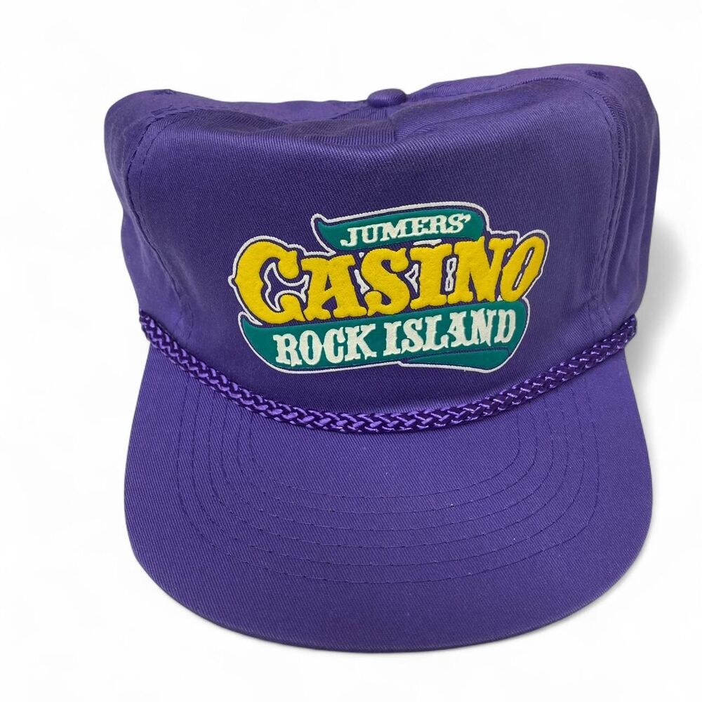 Vintage Y2K Jumers Casino Rock Island SnackBack Trucker Hat